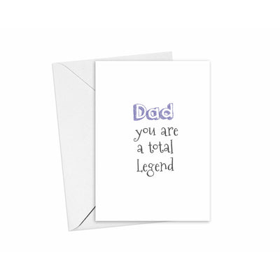 Dad Total Legend Card | Fathers Day Birthday