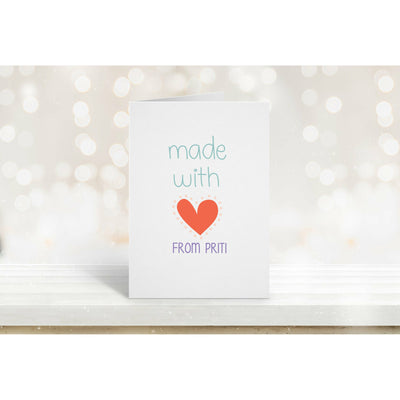 Made With Love Card | Personalised