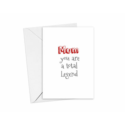 Mum Total Legend Card | Mothers Day Birthday