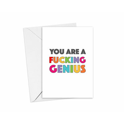 Fucking Genius Congratulations Card