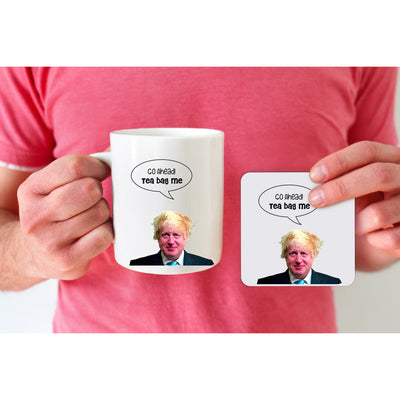 Tea Bag Me Funny Mug | British Politics | Dominic Cummings | Boris Johnson | Michael Gove | Jacob Rees-Mogg | Nigel Farage | Tories Tory
