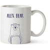 Custom Name Bear Mug | Latte and Enamel Camping Mug Options