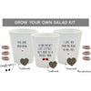 Funny Salad Growing Kit | Foodie Gift Idea | Funny Plant Pots | Houseplant Gift | Windowsill Salad | Vegan Gift Idea