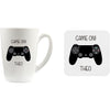 Coaster for Gamers | Xbox | PS4 | Gifts for Teenagers, Mug and Coaster Gift Set, Personalised Gaming Mug