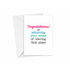 Congratulations on Leaving Card