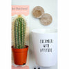 Cucumber With Attitude | Funny Planter, Plant and Repotting Kit