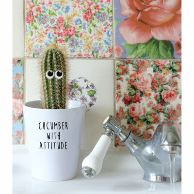 Cucumber With Attitude | Funny Planter, Plant and Repotting Kit