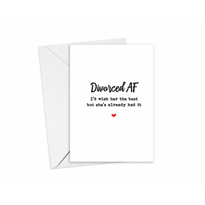 Divorced AF Card Her | Divorce & Separation