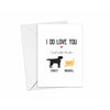I Do Love You But I Prefer The Pets Card | Personalised