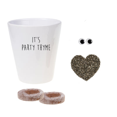 It's Party Thyme | Punny Planter & Seeds Kit
