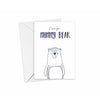 I Love You Mummy Bear Card