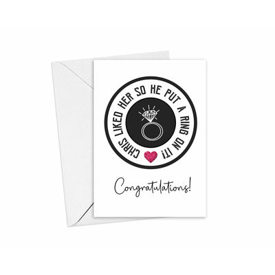 Ring On It Personalised Engagement Card
