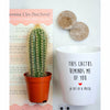 This Cactus Reminds Me Of You | Funny Planter, Plant and Repotting Kit