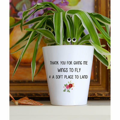 Wings To Fly Floral Plant Pot | Funny Planter, Plant and Repotting Kit