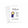 World's Best Carer Card | Thank You