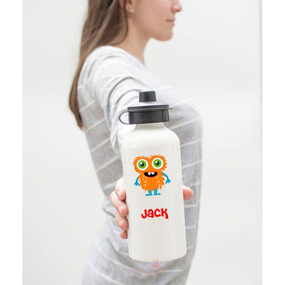 Cute Little Monster Water Bottle | Personalised Water Bottle | School Water Bottle | Kids Water Bottle