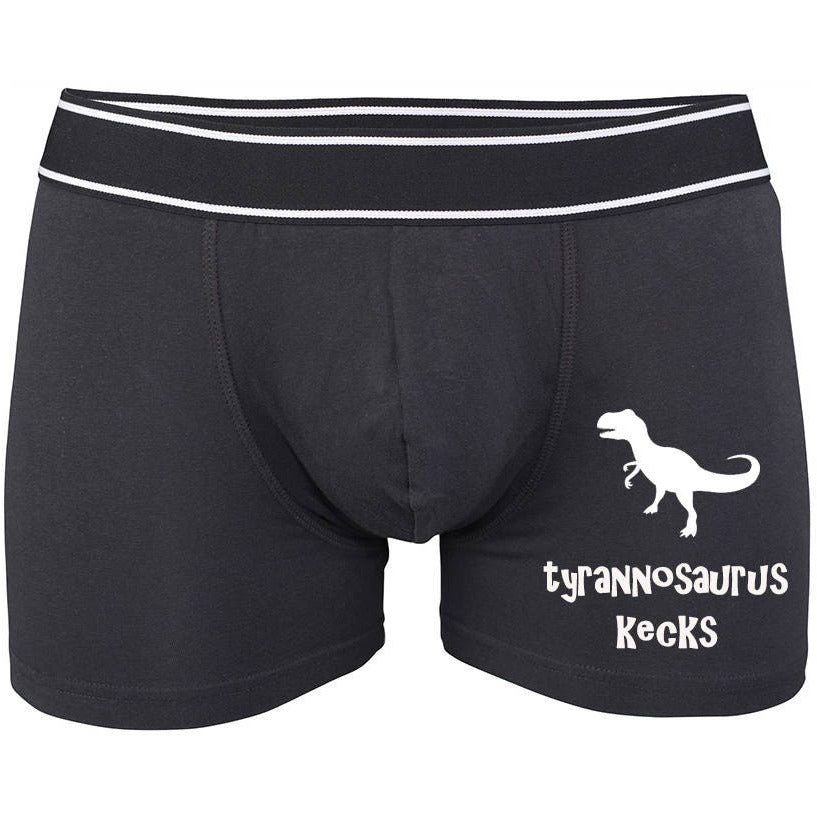 Tyrannosaurus Rex Boxer Shorts, TRex Kecks, Fun Mens Underwear