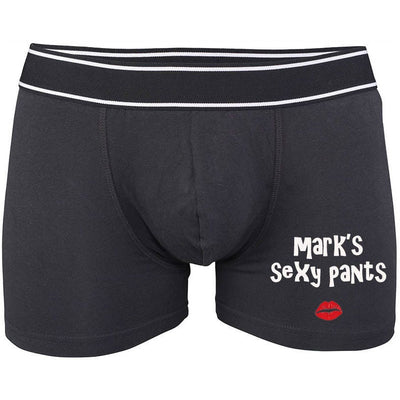 Sexy Pants Personalized Boxer Shorts | Fun Mens Underwear | Groom Gift | Dirty Gift for Him