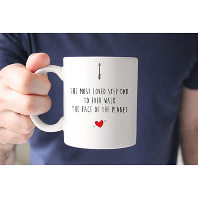 Most Loved Dad Mug | Most Loved Daddy | Daddy Mugs | First Fathers Day | Step Dad | Latte and Enamel Camping Mug Options