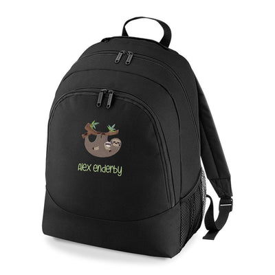 Sloth Backpack | Personalized Sloth Back Pack | Sloth Bag | Sloth Gifts | Kids Backpack | School Bag | Back To School | Embroidered Backpack
