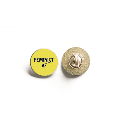 Feminist AF Lapel Pin | Protest Pin Badge | Feminism