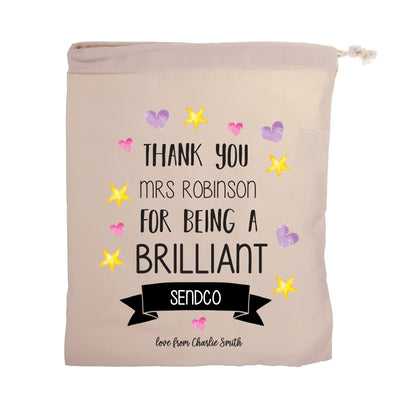 Personalised Teacher Gift Bag | Thank You Teacher | Teaching Assistant Gift | Childminder Gift