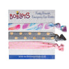 Watercolour Feathers Boblets | Hair Tie Band Bracelet | for Women Kids Teens