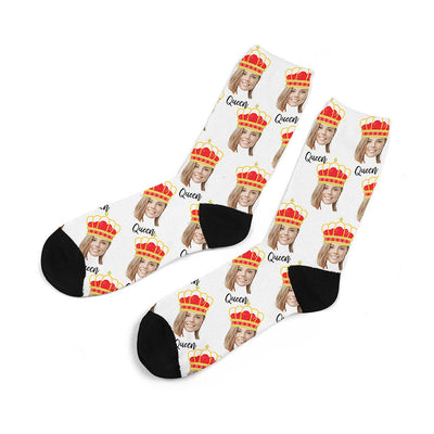 Queen Photo Socks | Custom Printed Socks |  Face Socks | Yass Queen | Best Friend Present