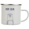 Papa Bear Mug | New Dad Gift | Cute Mug Dad Mug | Family Set also available with Latte Mug and Enamel Camping Mug Options