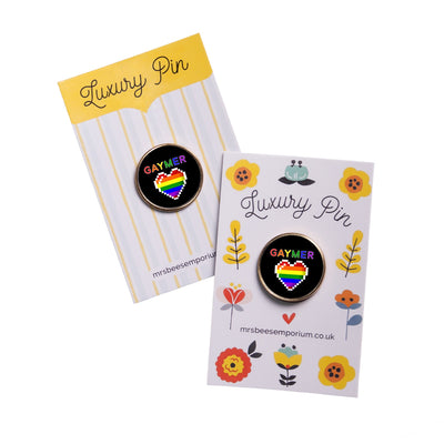 Gaymer Pin Badge | Lapel Pin | Gifts for Gamers | LGBTQ Gifts