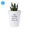 My Wedding Would Succ Without You | Funny Planter, Plant and Repotting Kit | Personalised