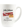 Happy Retirement Mugs | Retirement Gifts For Men | Teacher Retirement | Available in Latte Mug and Enamel Camping Mug Options