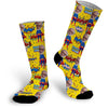 Dads Are Superhero Socks | Funny Photo Socks | Custom Printed Socks | Funny Grandpa Fathers Day | Step Dad Fathers Day Gift