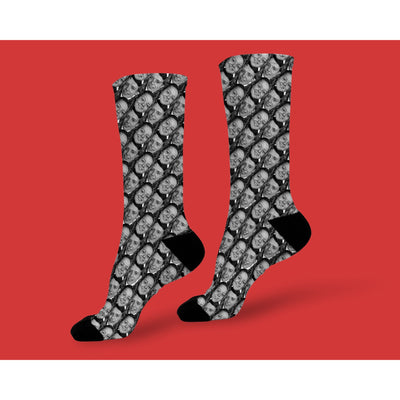 Black and White Custom Socks | Personalized Photo Socks | Face Socks