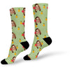 Tropical Photo Socks |  Face Socks | Holiday Vacation Socks