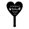 Personalized Heart Pet Grave Marker | Personalised Headstone | Custom Memorial | Cat Dog Pet Grave Marker | Pet Gravestone