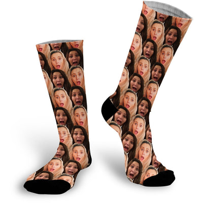Silly Face Photo Socks | Custom Printed Socks | Face Socks | Funny Personalized Socks