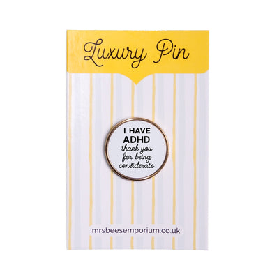 ADHD Pin Badge | Lapel Pin | Back To School