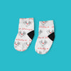 Following In Your Footsteps Daddy | Custom Face Socks | Personalized Photo Socks | Baby Footprint | I Love Daddy