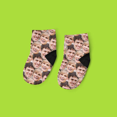 2 Faces Photo Socks | Custom Printed Socks | Face Socks | Funny Personalized Socks | From Us Both
