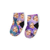 Galaxy Photo Socks | Custom Printed Socks | Face Socks | Funny Personalized Socks | Blue Galaxy Socks