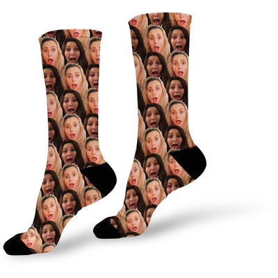 Silly Face Photo Socks | Custom Printed Socks | Face Socks | Funny Personalized Socks