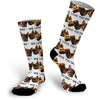 Pets Photo Socks | We Love You | Custom Printed Socks |  Face Socks | Funny Personalized Socks | Cat Dad Cat Mom | Dog Dad Dog Mom