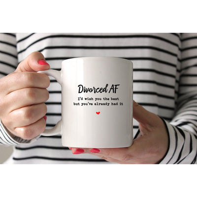 Divorced AF Mug | Divorce Gifts | Happy Divorce | Funny Divorce | Salty Gifts