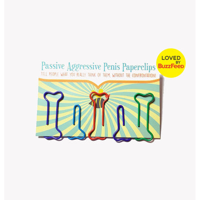 Passive Aggressive Penis Paperclips | Gift Exchange | Novelty Office Gift for Coworker