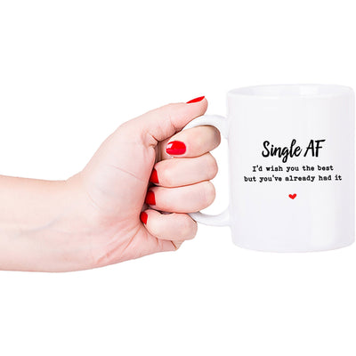 Single AF Mug | Salty Gifts | Breakup Gifts