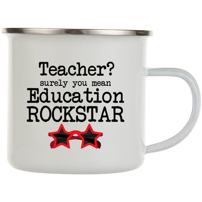 Education Rockstar Teacher Mug | Teacher Present | End Of Term Gift | Teachers Assistant TA Gift
