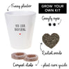 You Look Radishing | Plant Growing Kit | Foodie Gifts | Funny Plant Pot | Radish Seeds | Windowsill Salad | Vegan Gift Idea