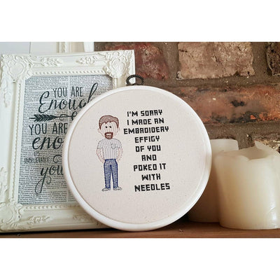 Subversive Cross Stitch, Embroidery Hoop Frame, Personalized Embroidery Sampler, Rude Cross Stitch, Funny Embroidery Kit