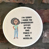 Subversive Cross Stitch, Embroidery Hoop Frame, Personalized Embroidery Sampler, Rude Cross Stitch, Funny Embroidery Kit